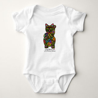 Lucky Black Cat Baby Bodysuit