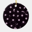 lucky black circle bubbles ceramic ornament