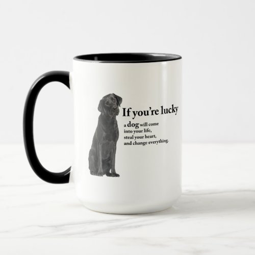 Lucky Black Lab Mug