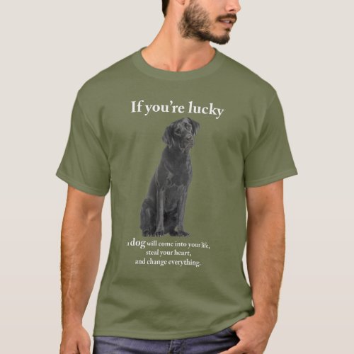 Lucky Black Lab T_Shirt