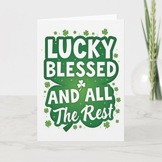 Lucky Blessed And All Card (Front)