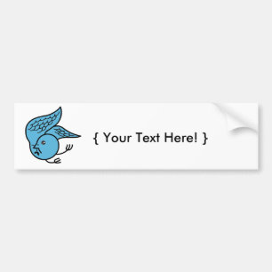 Lucky Bluebird Bumper Sticker