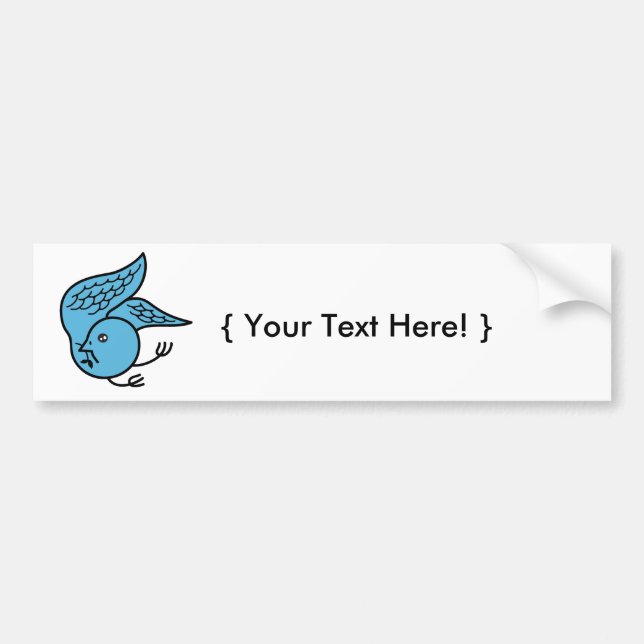 Lucky Bluebird Bumper Sticker (Front)