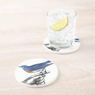 Lucky Bluebird Coasters