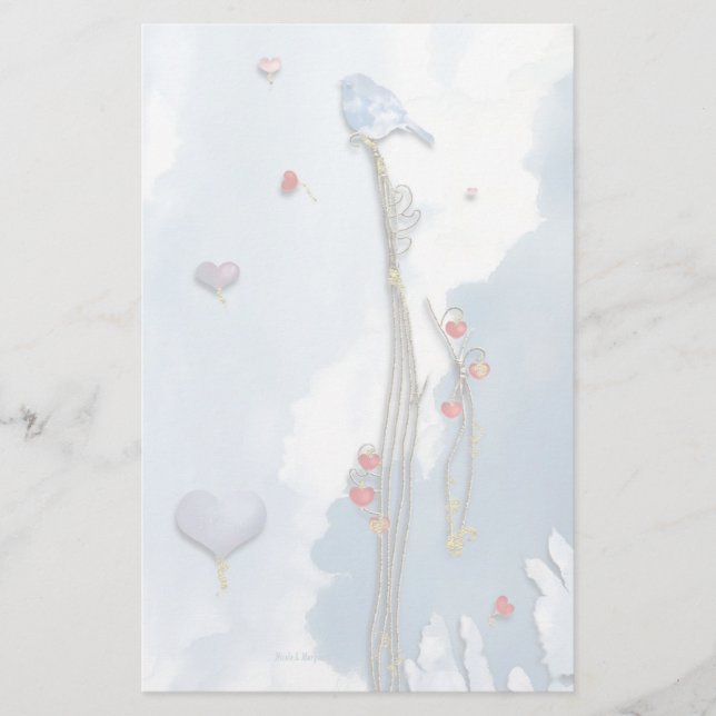 Lucky Bluebird! Stationery (Front)