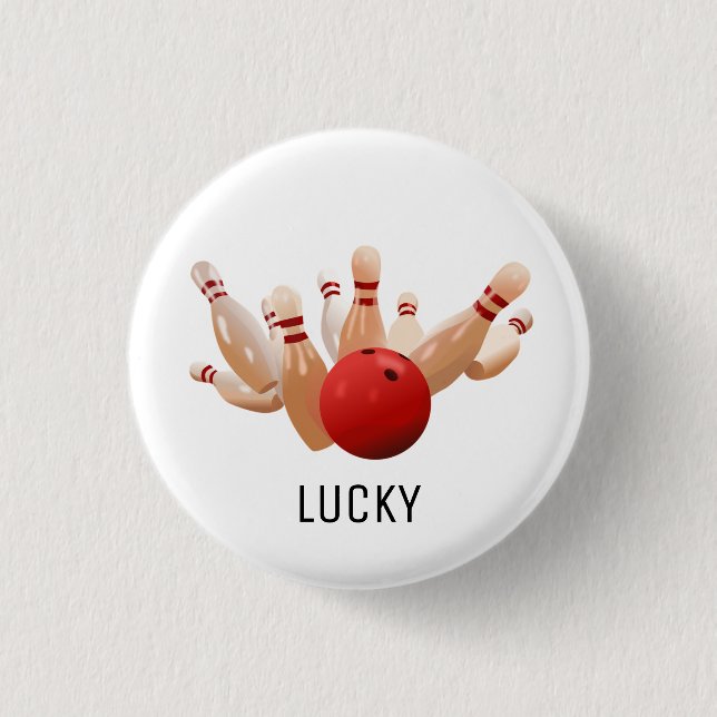 Lucky bowling button (Front)