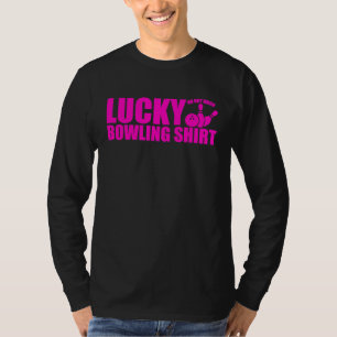 Lucky Bowling Do Not Wash Funny Quote For Bowlers  T-Shirt