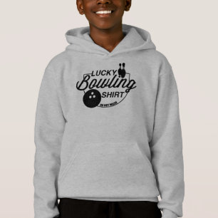 Lucky Bowling Funny For Bowlers Hoodie
