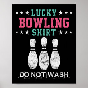 Lucky Bowling Gift For Women Wife Mom Or Girls  Poster