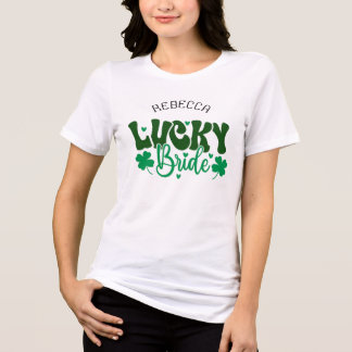 Lucky Bride - Custom St. Patrick’s Day Wedding Tri-Blend Shirt