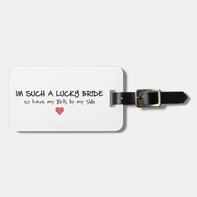 Lucky Bride Tags (Front Horizontal)