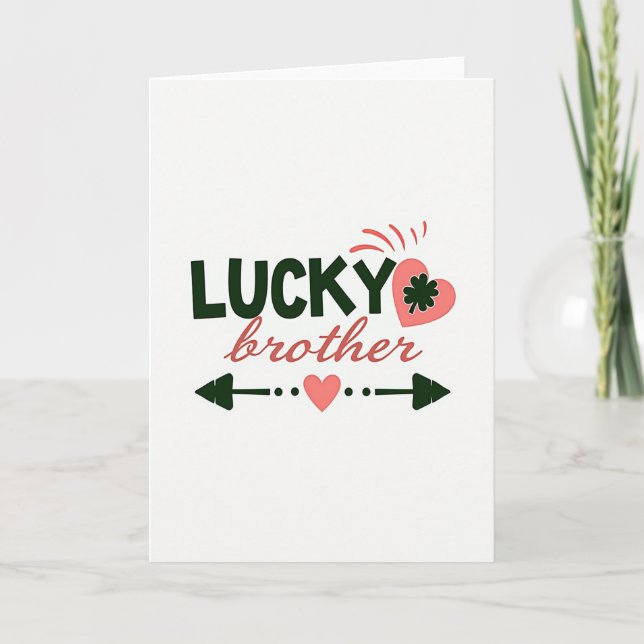 Lucky Brother Keepsake Card (Front)