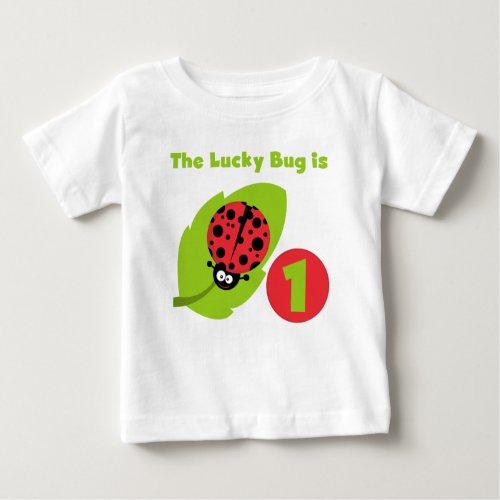 Lucky  Bug 1st Birthday T_shirts and Gifts