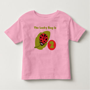Lucky Bug 2nd Birthday T-shirts and Gifts