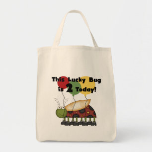 Lucky Bug 2nd Birthday T-shirts and Gifts Tote Bag