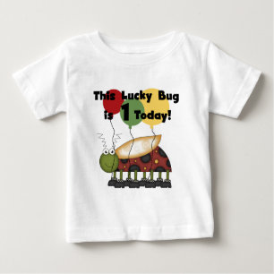 Lucky Bug is One Birthday Tshirts and Gifts