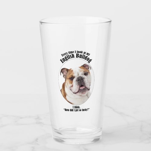 Lucky Bulldog Glass