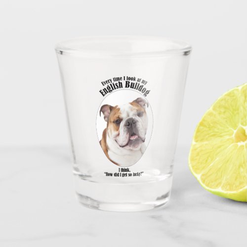 Lucky Bulldog Shot Glass