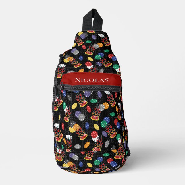 Lucky Casino Dice Sling Bag (Front)
