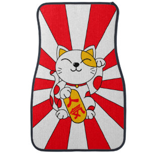 Lucky Cat (A) Car Floor Mat