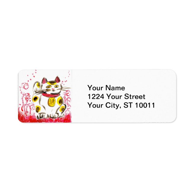 Lucky Cat Address Labels (Front)