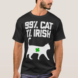 Lucky Cat Animal St Patricku2019s Day 99 cat 1 Iri T-Shirt