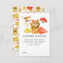 Lucky Cat | Baby Shower Diaper Raffle Ticket Enclosure Card