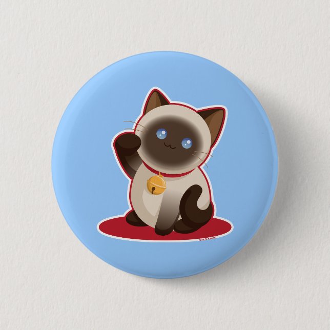 Lucky Cat Button (Front)