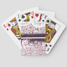 Lucky Cat Cartoon Strip Japanese Waving Kitty