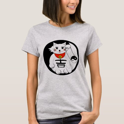 Lucky Cat_ Maneki Neko _ Beckoning T_Shirt