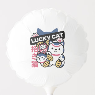 Lucky Cat Maneki Neko – Japanese Fortune Cat Balloon