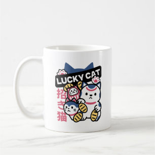 Lucky Cat Maneki Neko – Japanese Fortune Cat Coffee Mug