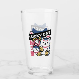 Lucky Cat Maneki Neko – Japanese Fortune Cat  Glass
