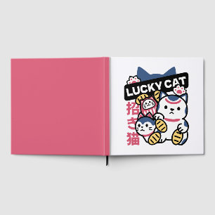 Lucky Cat Maneki Neko – Japanese Fortune Cat Guest Book