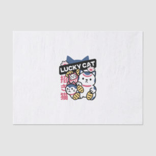 Lucky Cat Maneki Neko – Japanese Fortune Cat Tissue Paper