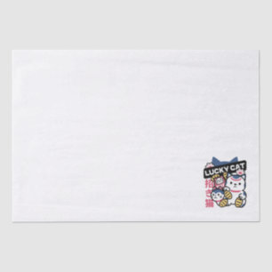 Lucky Cat Maneki Neko – Japanese Fortune Cat Tissue Paper