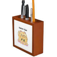 Lucky Cat (Maneki Neko) Pencil/Pen Holder