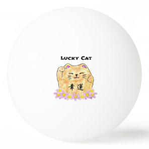 Lucky Cat (Maneki Neko) Ping Pong Ball