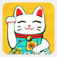 Lucky cat Maneki Neko stickers