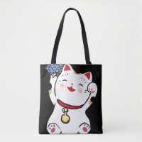 Lucky Cat Maneki Neko Tote