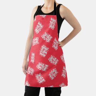 Lucky Cat (Manekineko), Japanese Design Apron