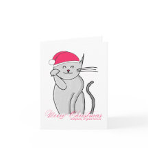 Lucky Cat Merry Christmas & plenty of good fortune
