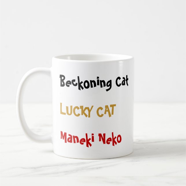 LUCKY CAT MUG (Left)