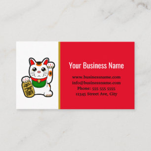 Lucky Cat Shopkeeper's Business Card