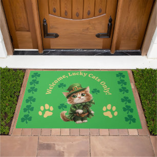 Lucky Cat St. Patrick’s Day Doormat