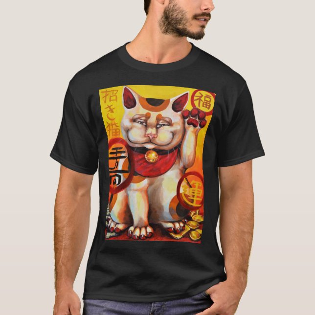 'Lucky Cat' T-shirt (Front)