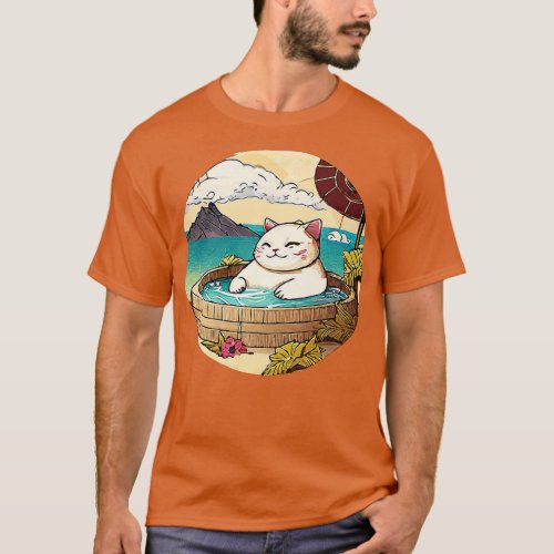 Lucky Cat Tub Time T_Shirt