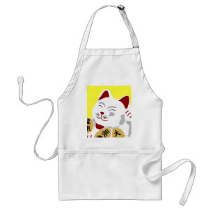 Lucky Cat Vector Adult Apron