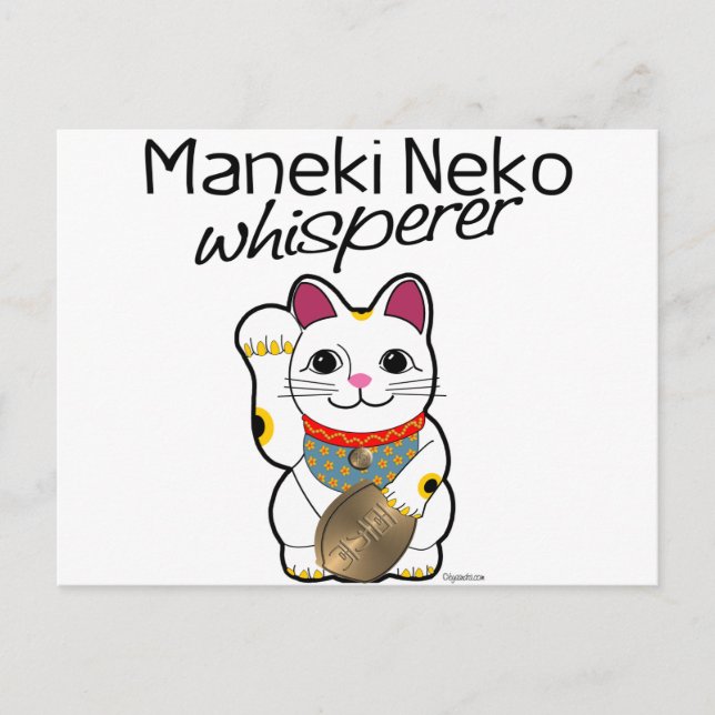 Lucky Cat Whisperer Postcard (Front)