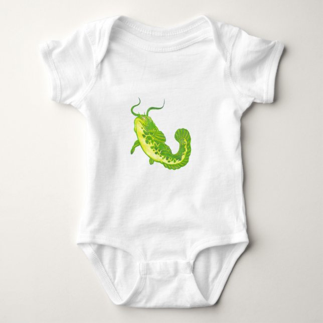 Lucky Catfish Baby Bodysuit (Front)